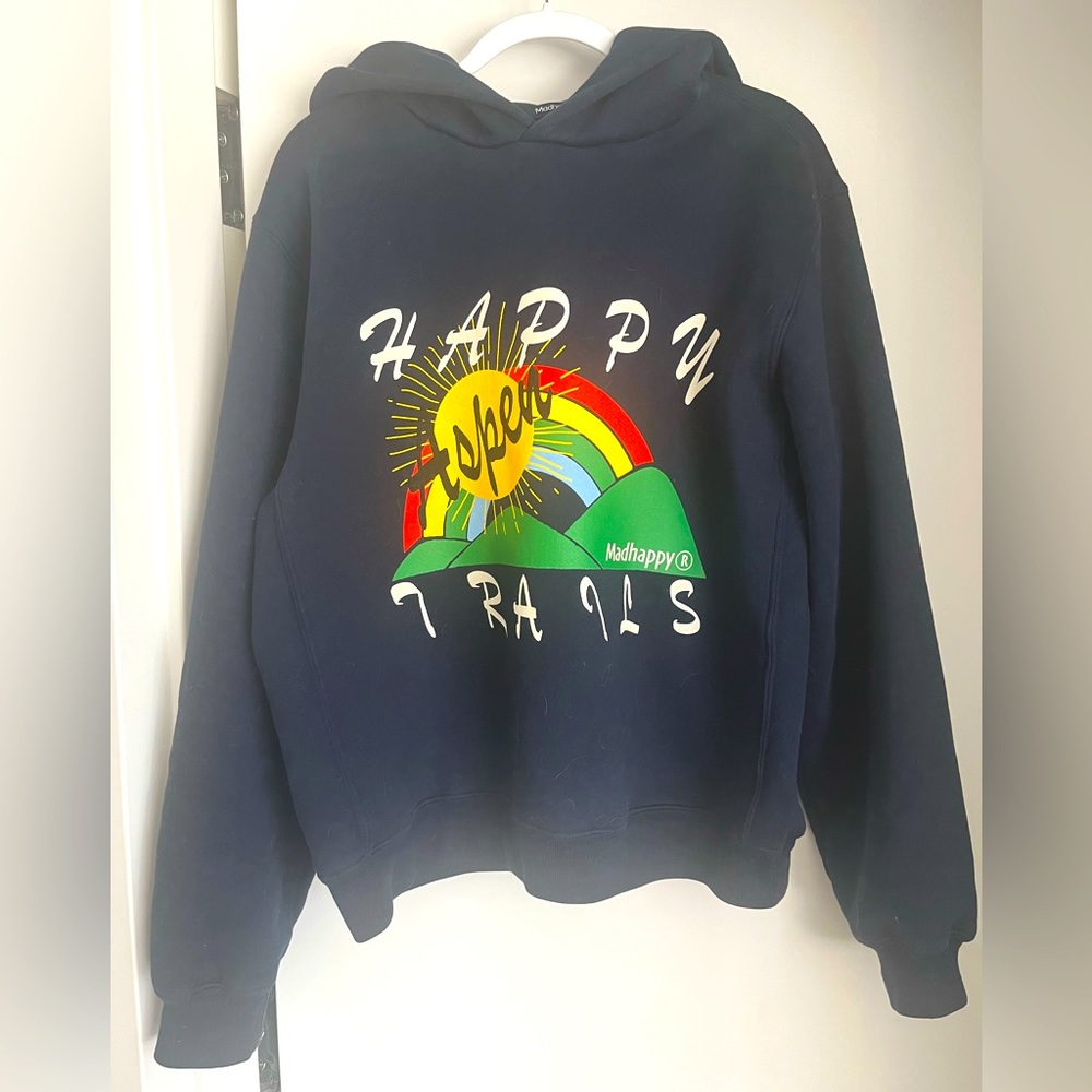 Madhappy Aspen Exclusive - Happy Trails Navy Hoodie (L)